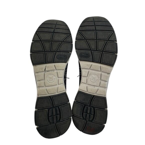 *Mephisto Runnoff Yael Leopard Pring Leather Sneakers Womens 10.5 Gray Comfort - Picture 10 of 11